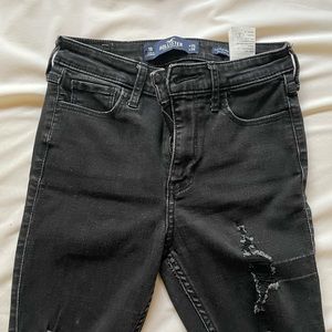 hollister ripped black jeans